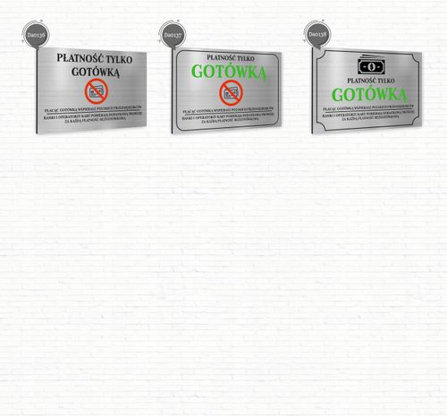 Tabliczka znak informacyjny 30x20 DOWOLNY NAPIS Nierdzewna NADRUK UV na Arena.pl