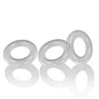 oxballs willy rings 3-pack elastyczne pierścienie przezroczyste