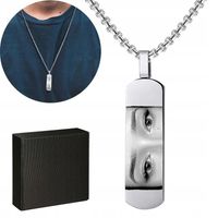 Upominek dla Mężczyzny Podłużna Zawieszka z Grawerem Oczy Ukochanej