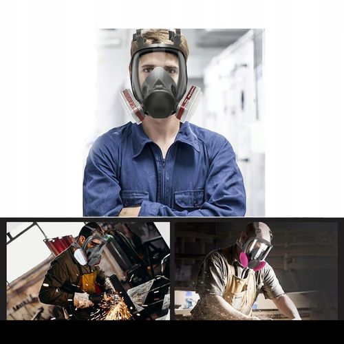 MASKA PRZECIWPYŁOWA 6800 OCHRONNA + 2x WKŁADY WĘGLOWE + 12x FILTRY Koanni na Arena.pl