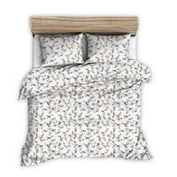 Pościel z kory 200x220 biała kolorowe gałązki