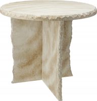 Stolik z MDF o wyglądzie marmuru 40×35×40 cm