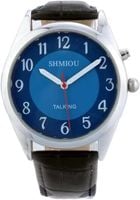 Zegarek naręczny włoski XM-IT-220410 dla seniorów mocny dźwięk czarny pasek