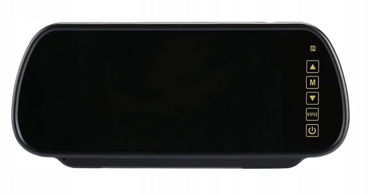Monitor 7" LCD w lusterku do kamery cofania zdjęcie 2