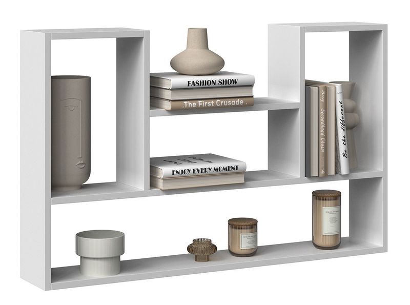 REGAŁ WISZĄCY BILBAO 4P BIEL MAT zdjęcie 2