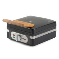 DOMO DO9275W Gofrownica, 1400W, 2 duże gofry, regulacja temperatury, czarna