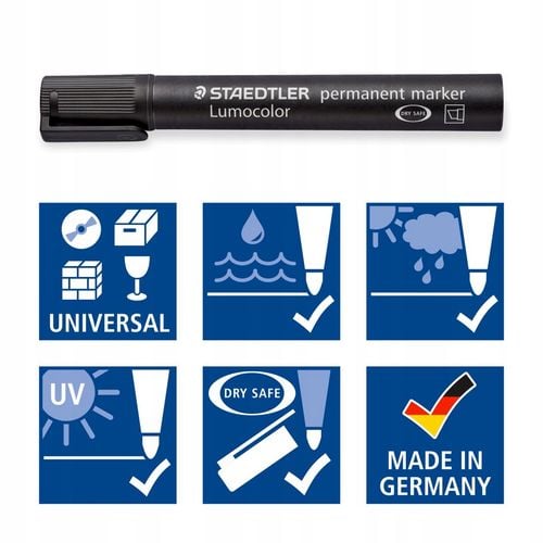 Marker permanent STAEDTLER 8kolorów ścięty 350WP8 na Arena.pl