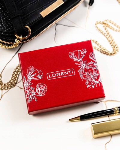 mały, skórzany portfel damski na zatrzask i bigiel - lorenti na Arena.pl
