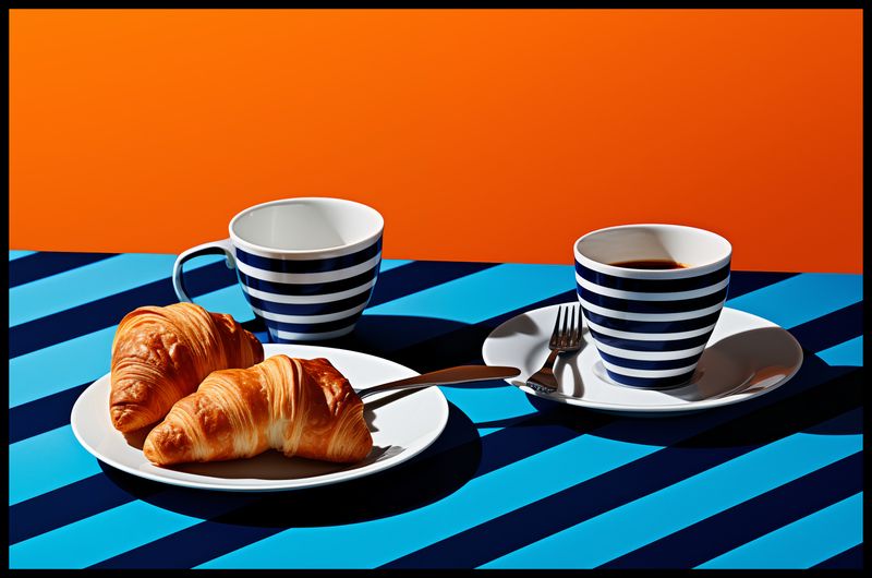 Plakat 91,5x60cm Croissanty zdjęcie 2