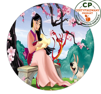 Opłatek na tort Mulan