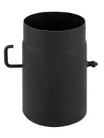 Szyber żaroodporny kominowy stalowy do pieca fi 150 mm DARCO