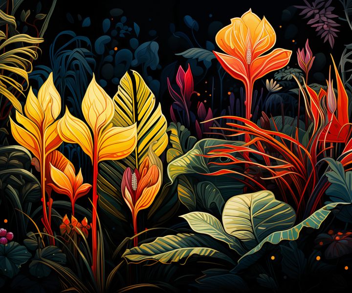 Plakat 60x50cm Tropikalna Symfonia zdjęcie 1