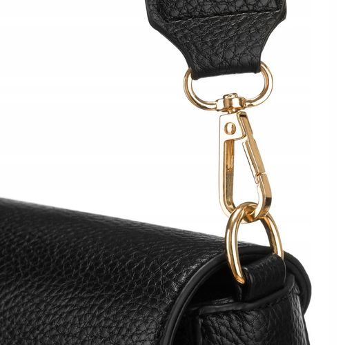 MAŁA TOREBKA DAMSKA LISTONOSZKA PETERSON MODNA MIEJSKA NA MAGNES CZARNA na Arena.pl