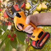 SEKATOR AKUMULATOROWY NOŻYCE OGRODOWE ELEKTRYCZNE DO GAŁĘZI 2x AKU REKAWICE