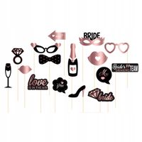 Rekwizyty do zdjęć Wieczór Panieński 16 sztuk Bride