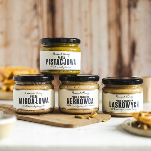PASTA Z ORZECHÓW LASKOWYCH 100% - 300g - Rzemiosło Natury na Arena.pl