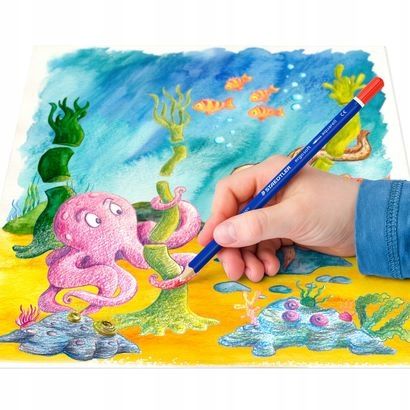 Kredki akwarelowe 12 kolorów Ergosoft Staedtler zdjęcie 3