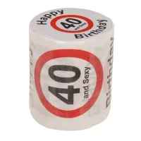 Papier Toaletowy na 40 Urodziny z napisem Happy & Sexy - Prezent na 40-stkę