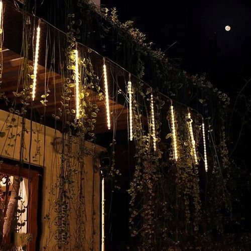 Lampki sople meteory led śnieg 30cm ip44 SPADAJĄCY ŚNIEG ZEWNĘTRZNE SOLARNE na Arena.pl