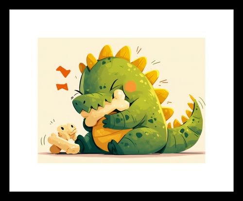 Plakat 20x15cm Uroczy Dinozaur na Arena.pl