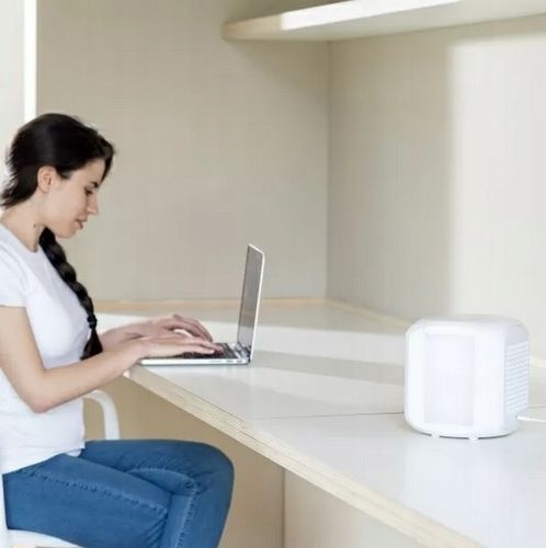 PRZENOŚNY KLIMATYZATOR NAWILŻACZ Powietrza WENTYLATOR LAMPKA 7 KOLORÓW LED na Arena.pl