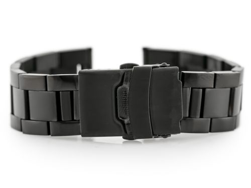 Bransoleta Pacific M1 - Solid Steel - czarna 20mm na Arena.pl