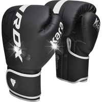 Rękawice bokserskie sparingowe RDX F6MW Czarne Białe Rękawice do boksu 10oz