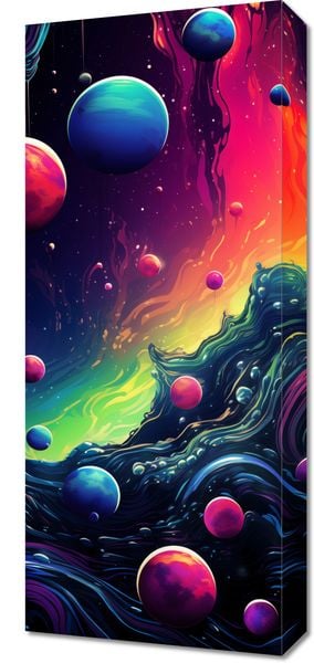 Obraz 30x70cm Kalejdoskop Galaktyk zdjęcie 1
