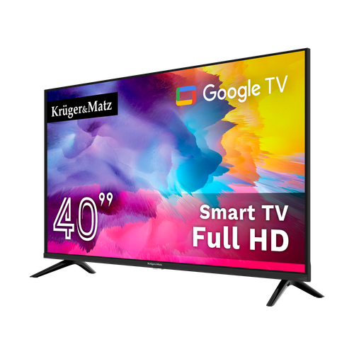 telewizor kruger&matz 40" fhd google tv  dvb-t2/t/c  h.265  hevc na Arena.pl