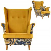 Fotel uszak Ari Print Duo czytelnia księgarnia