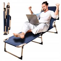 ŁÓŻKO TURYSTYCZNE POLOWE SKŁADANE LEŻAK KANADYJKA 193 CM PRZENOŚNE MOCNE