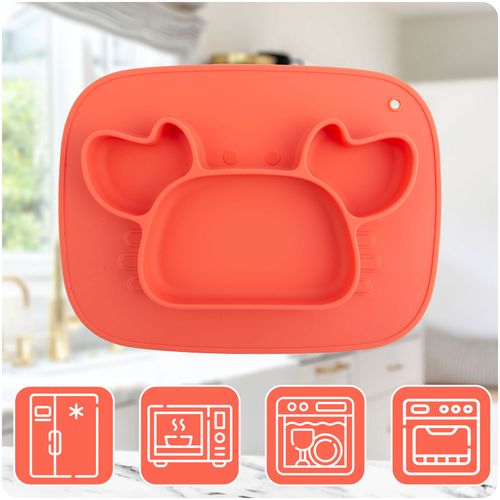 Talerzyk dla dzieci silikonowy do karmienia krab Ricokids na Arena.pl