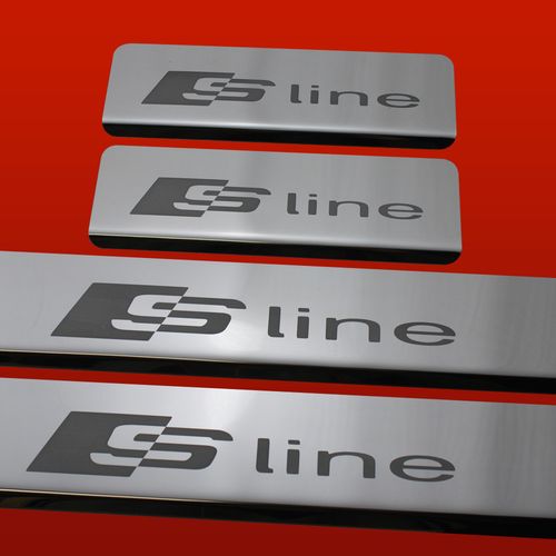 Listwa progowa AUDI A5 B8 SLINE Stal nierdzewna 304 połysk 4szt na Arena.pl