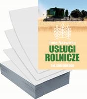 Ulotki A5 reklamowe firmowe 1000 szt projekt w cenie USŁUGI ROLNICZE