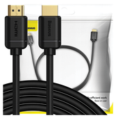 kabel hdmi 2.0 baseus, 4k 60hz, 3d, hdr, 18gbps, 3m (czarny)