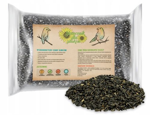 CZARNY SŁONECZNIK ZIARNO POKARM DLA PTAKÓW 5KG ZDROWY I POŻYWNY NA ZIMĘ na Arena.pl