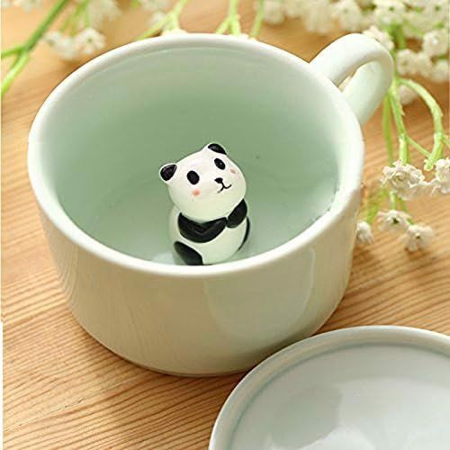 Kubek ceramiczny 3D Panda 350ml zielony na Arena.pl