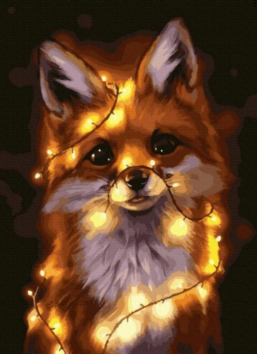 Zestaw do malowania po numerach - lisek na Arena.pl