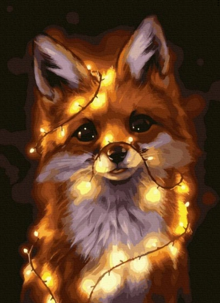 Zestaw do malowania po numerach - lisek zdjęcie 2