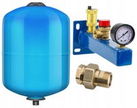 ZESTAW NACZYNIE PRZEPONOWE WZBIORCZE 18L GRUPA BEZPIECZEŃSTWA CWU 6 BAR