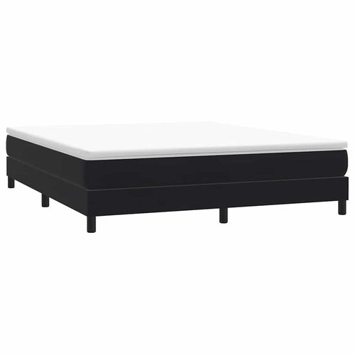 Łóżko Box Spring bez materaca Czarne 180x220 cm Aksamit na Arena.pl