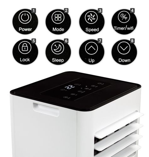 Klimatyzator przenośny Climative MINI 2,6 kW 26m2 WiFi osuszacz + uszczel. na Arena.pl