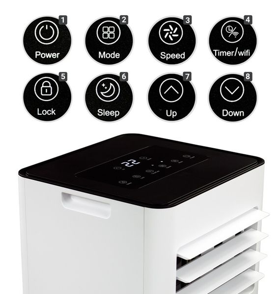 Klimatyzator przenośny Climative MINI 2,6 kW 26m2 WiFi osuszacz + uszczel. zdjęcie 3