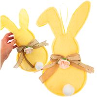 ZAWIESZKA KRÓLIK ZAJĄC ZAJĄCZEK WIELKANOCNY ŻÓŁTY DEKORACJA WIOSENNA DUŻ