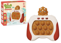 Gra Sensoryczna Triceratops Pop It Na Baterie Światła Dźwięki Brązowa