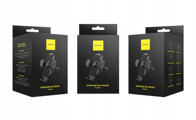 Spacecase Car Holder Sc20 Universal Air Vent Black zdjęcie 16