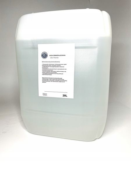 Woda demineralizowana 20L zdjęcie 2