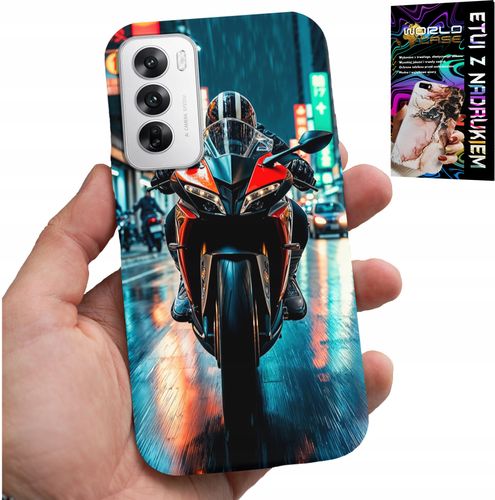 ETUI DO OPPO RENO12 PRO 5G - MOTOR, MOTOCYKLE JEDNOŚLAD WZORY + FOLIA na Arena.pl