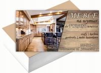 Wizytówki firmowe 200 szt DUŻO WZORÓW do wyboru MEBLE NA WYMIAR