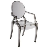 Nowoczesne krzesło SPIRIT MH-006CH-S Moos z podłokietnikami dymione